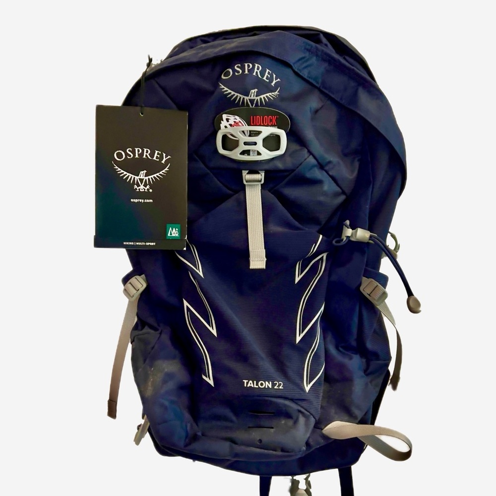 NEW Osprey Talon 22 Backpack Ceramic Blue Hiking Biking Techincal Day Pack - S/M